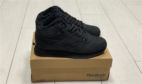 Кроссовки Высокие зимние кроссовки Reebok Classic Leather Mid Ripple ...