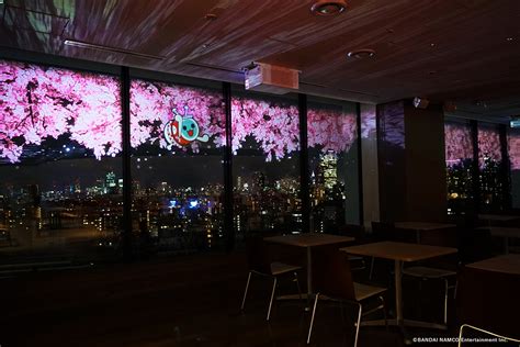 バンダイナムコ未来研究所の飲食スペース 社内交流が生まれる春演出 NAKED INC 株式会社ネイキッド