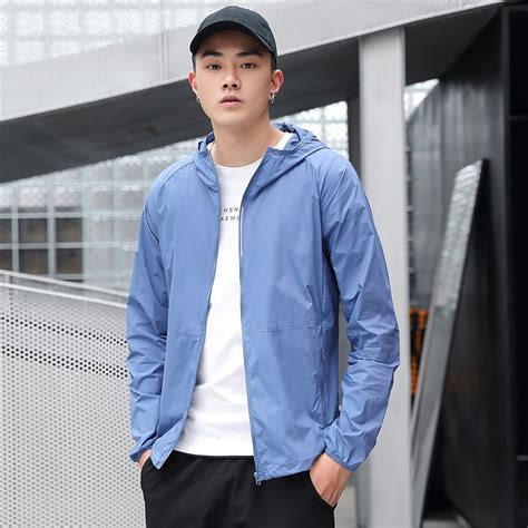 Men Sun Protective Clothing Uv Proof Quick Dry Thin Breathable