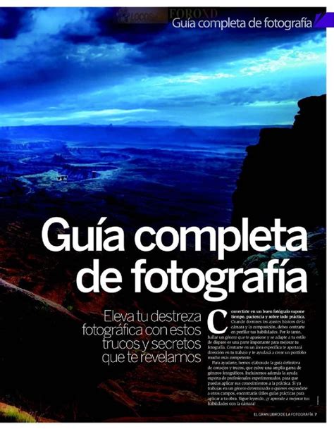 El Gran Libro De La Fotografia Photography Lessons Book Photography