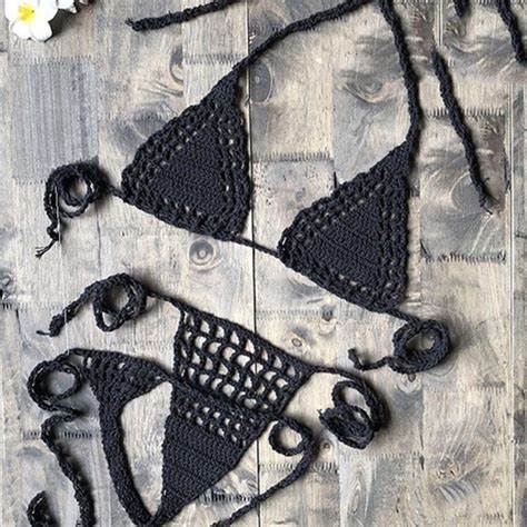 Micro Bikini G Thong String Beach Micro Crochet Bikini White Swimsuit Bikini Set Bridal Bikini