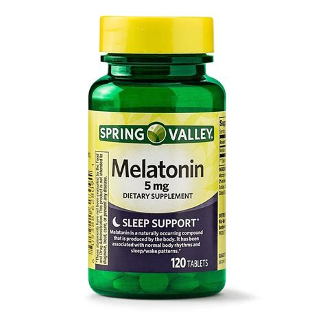 Spring Valley Melatonin Sleep Support Tablets 5 mg 120 Count