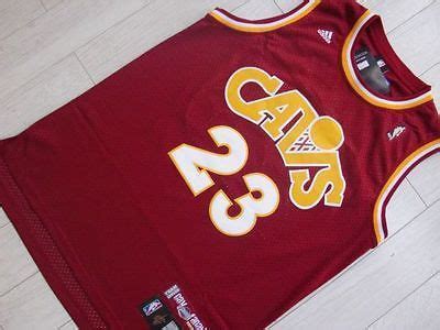Lebron James 23 Cleveland Cavaliers Throwback Away Red Swingman Jersey Nwt Sz L 504841453