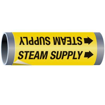 Ultra Mark Self Adhesive High Performance Pipe Markers Steam Supply