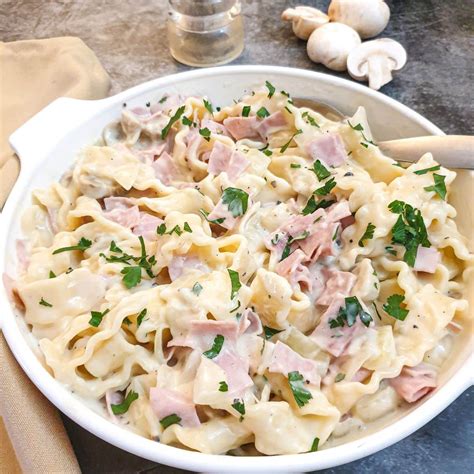Ham And Mushroom Alfredo Pasta Recipe South Africa | Deporecipe.co