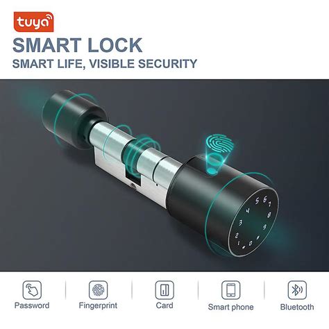 Tuya Empreinte Digitale Smart Cylindre Serrure Mot De Passe Serrure De