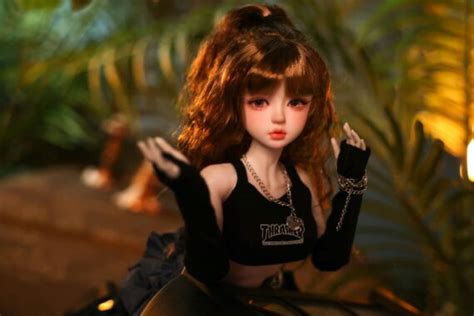 Alli 1ft9 60cm Anime Tiny Sex Doll With BJD Head NakeDoll