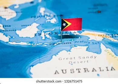 Flag East Timor World Map Stock Photo 1326751475 | Shutterstock