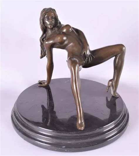 BRONZE SKULPTUR AKT Figur Erotik Nackte Frau Nude EUR 179 00 PicClick DE