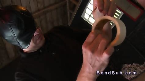 Gagged Busty Slave Pussy Fingered By Master