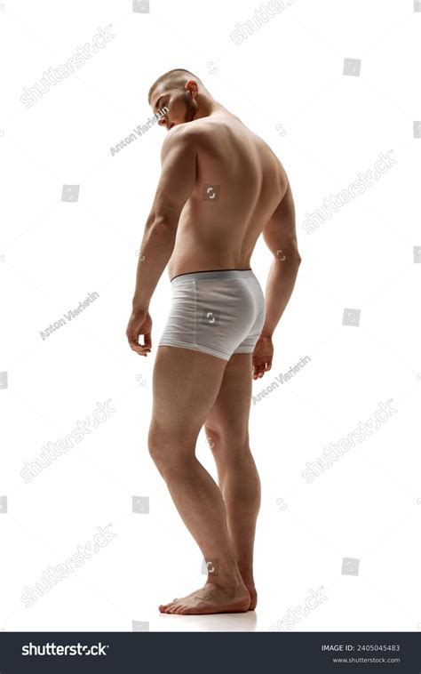 Rear View Portrait Athletic Naked Man Stock Photo Shutterstock