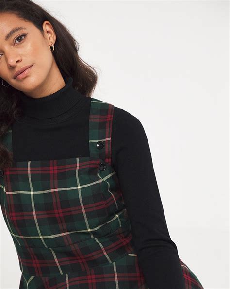 Joe Browns Check Pinafore Dress J D Williams