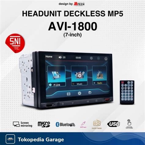 Jual Head Unit Deckless DHD 9818 Panel Glass Terbaru Head Unit