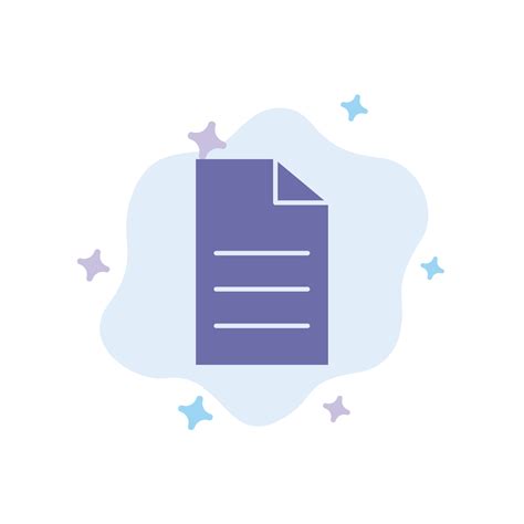 File Data User Interface Blue Icon on Abstract Cloud Background ...