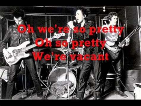 Pretty Vacant Sex Pistols Instrumental With Lyrics YouTube