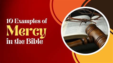 10 Examples of Mercy In The Bible - YouTube