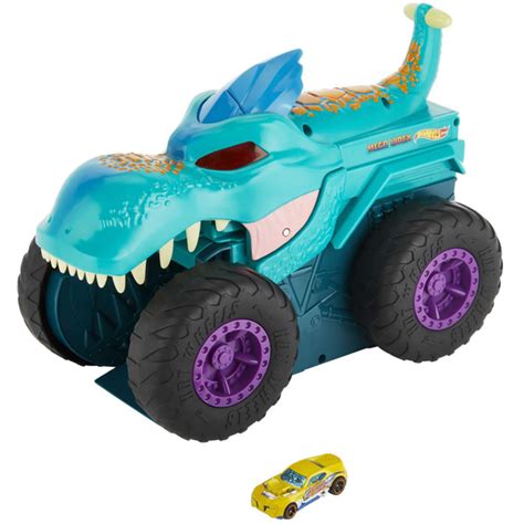 Mattel Hot Wheels Monster Trucks Car Чавкающий Мега Рекс Большой Игрушечный Монстр трак И