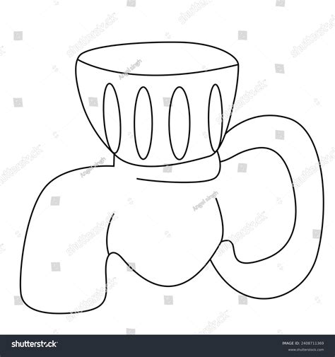 Cute Cartoon Tap Coloring Page Kids Stock Vector Royalty Free