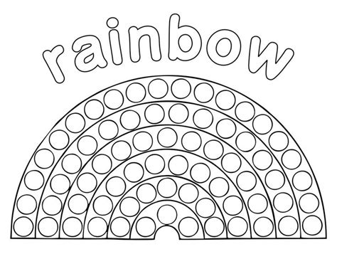 Rainbow Dot Marker Sheet