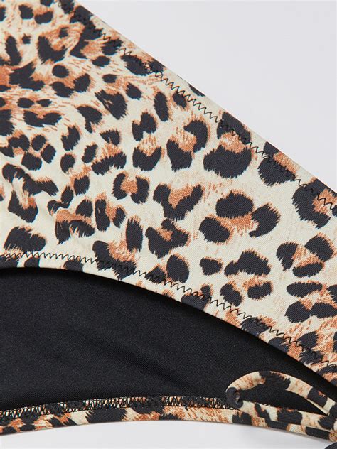 KAHVERENGİ Kadın Desenli Bikini Alt S FP Z LQY LCW