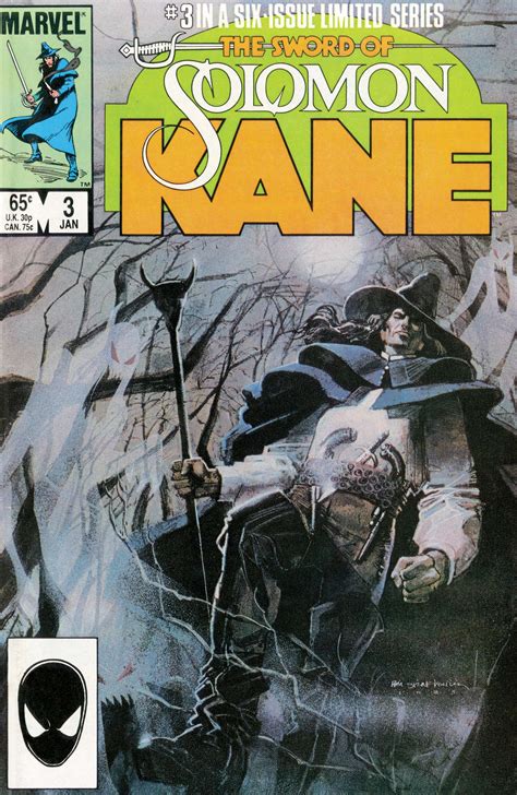Solomon Kane 1985 3 Comic Issues Marvel