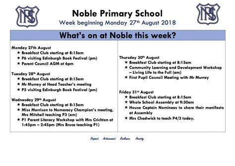 Welcome To Noble Primary Schools Website Respect Achievement