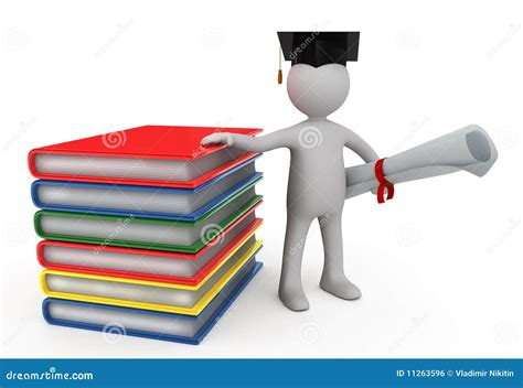 Holder Of A Master S Degree Stock Illustration Illustration Of