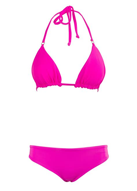 Pink Triangle Two Piece Women S Hot Pink Halter Triangle BIKINIS Stela Onda Stela Onda