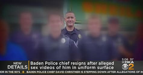Baden Police Chief Resigns After Alleged Sex Videos Of Him In Uniform Surface CBS Pittsburgh