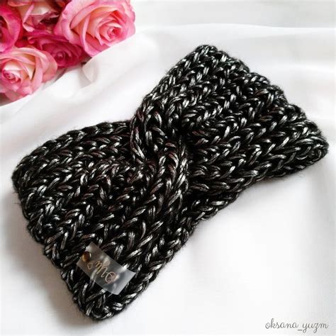 Повязка на голову | Вязаная повязка на голову, Повязка на голову ...