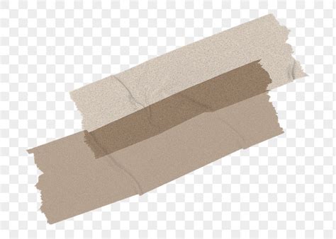 Download Premium Png Of Brown Washi Png Sticker Transparent Background