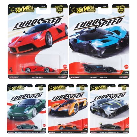 HOT WHEELS PREMIUM CAR CULTURE EURO SPEED SADA 5 AUTÍČEK FPY86 JBK55 76 79 za 1028 00CZK Allegro
