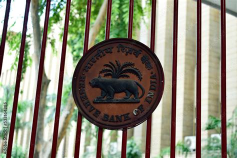 Reserve bank of india logo on gate Stock Photo | Adobe Stock
