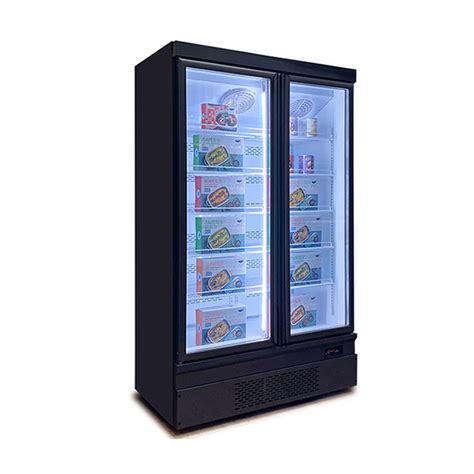 Units On Bottom Commercial Glass Display 2 3 Doors Refrigerator For Market