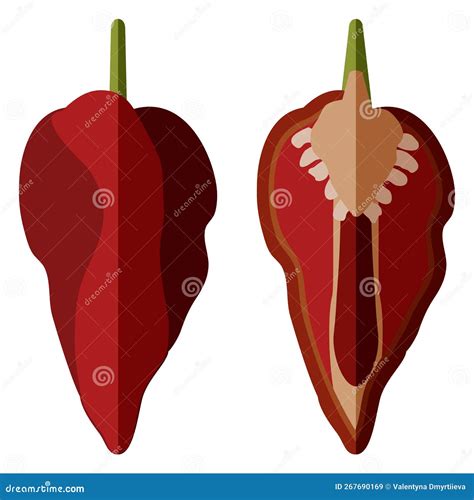 Naga Viper Pepper. Cartoon Vector | CartoonDealer.com #267690033