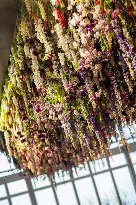 Flower Ceiling Hanging Flowershanging Installation Flower Ceiling