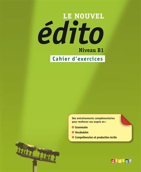 PDF Télécharger edito b2 cahier d'exercices pdf Gratuit PDF | PDFprof.com