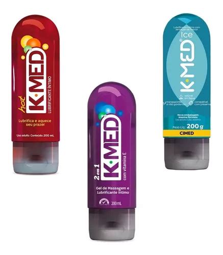 Kit K med Hot 2 Em 1 E Ice 200g Cada Gel Lubrificante Cimed Frete grátis