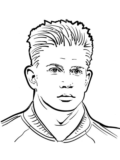 Kevin De Bruyne Coloring Pages Easy Drawings Drawings Kevin De Bruyne