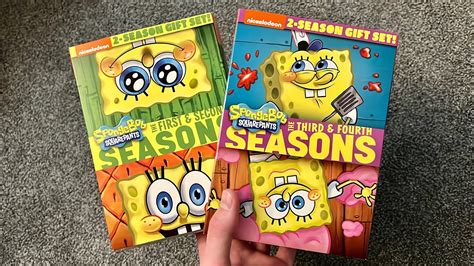 SpongeBob SquarePants Seasons 1 4 DVD Unboxing New 2 Season Gift Set