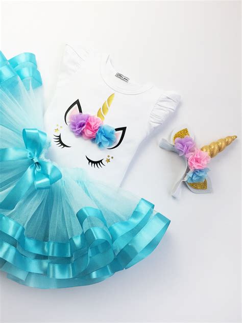 Наряд единорога для девочки, мятный наряд единорога на первый день ...