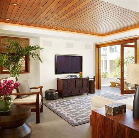 false ceiling living room wooden ceiling design redwood tongue