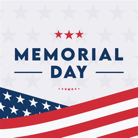 social media post template background for memorial day vector