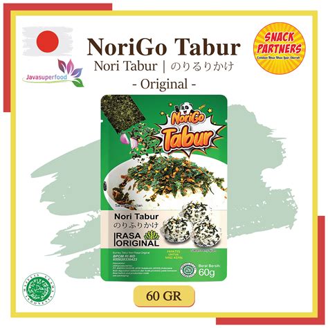 Norigo Nori Tabur 60 Gr Rumput Laut Panggang Seaweed Powder