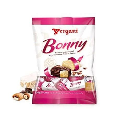 Vergani Torroncini Bonny 130 G Nugat Z Migdałami W Czekoladzie Kawa365