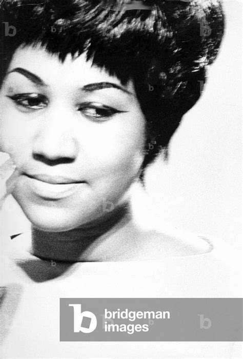 Portrait Of Singer Aretha Franklin In Rome In 1968 By