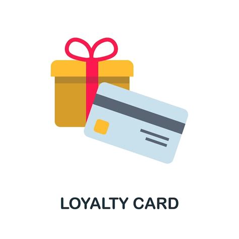 Premium Vector Loyalty Card Flat Icon Color Simple Element From