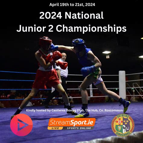 2024 National Junior 2 Championships Competition Arrangements Irish