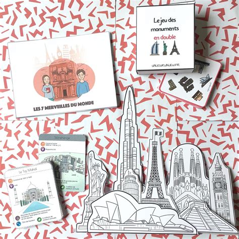 Les P tits Ouistitis à la découverte des monuments célèbres Un jour un jeu