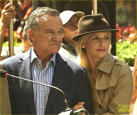 Photo Sarah Michelle Gellar Robin Williams Film Crazy Ones Photo